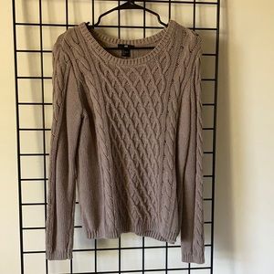 Tan/Brown Knit Sweater